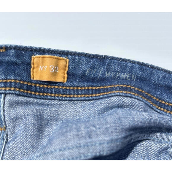 Pilcro and the Letterpress Hyphen Jeans Womens 32 Mid Rise Straight Leg Denim - Picture 5 of 6